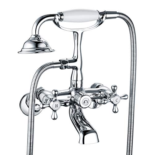 Wasserrhythm Clawfoot Tub Faucet with Shower Diverter