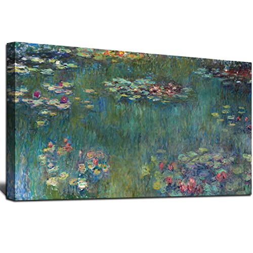 Water Lilies Canvas Wall Art by Claude Monet
