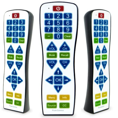Water-Resistant TV Remote - EasyClean Big Button Smart Control