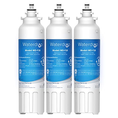 Waterdrop ADQ73613401 Refrigerator Water Filter Pack of 3