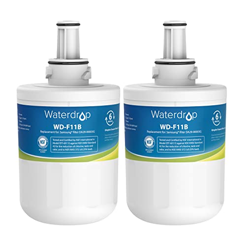 Waterdrop Refrigerator Water Filter for Samsung, 2 Filters