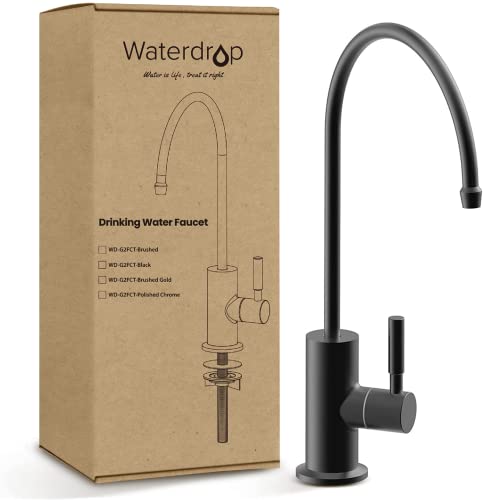 Waterdrop Black Stainless Steel RO Water Filter Faucet