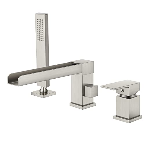 Waterfall Roman Tub Faucet with Hand Shower