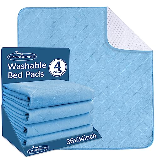Waterproof Bed Pads 34'' x 36'' (Pack of 4)