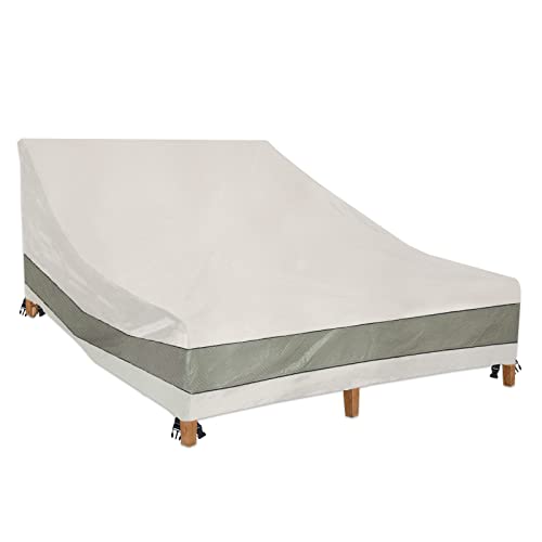 Waterproof Double Chaise Lounge Cover