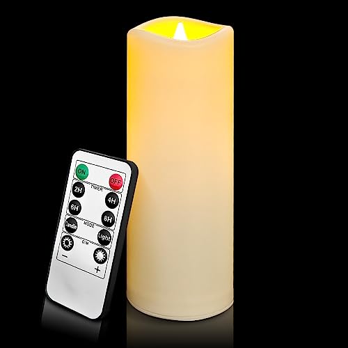 Waterproof LED Flameless Candles with Remote Control & Timer