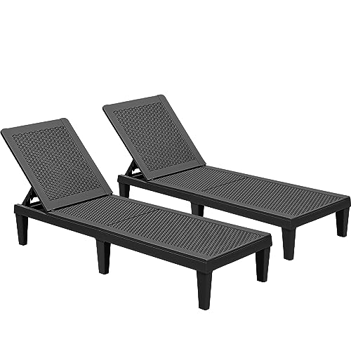 Waterproof Resin Chaise Lounge Outdoor