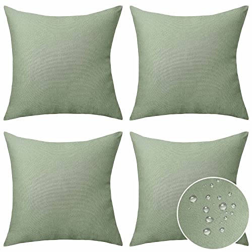 Waterproof Sage Pillow Covers for Outdoor Decor