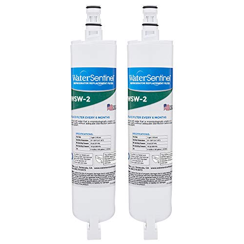 WaterSentinel Refrigerator Filter for Whirlpool, Kitchenaid, Kenmore (2-Pack)