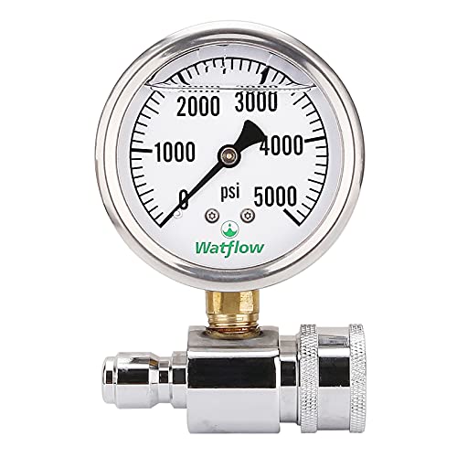 Watflow Pressure Washer Pressure Gauge Kit