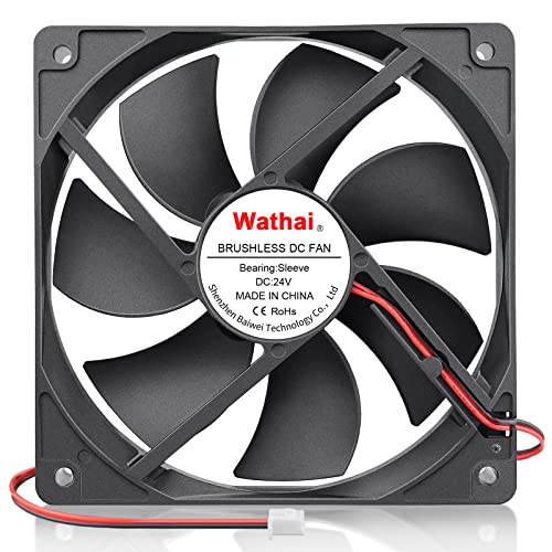 Wathai 120mm 24v DC Brushless Cooling Case Fan