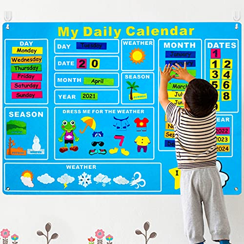 WATINC Funky Frog Daily Calendar Kit for Kids