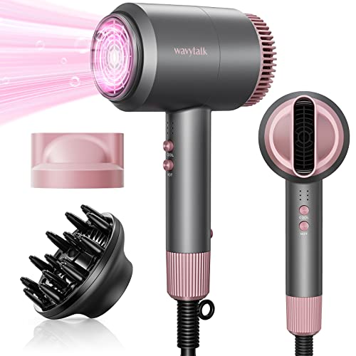 Wavytalk Ceramic Ionic Hair Dryer with Diffuser