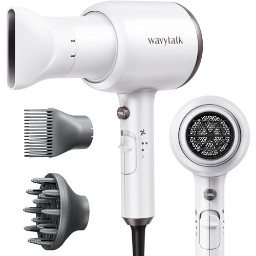 Wavytalk Hair Dryer with Diffuser - Fast Drying and Professional Results