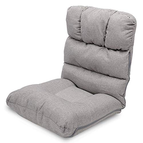 WAYTRIM 5-Position Adjustable Floor Chair for Kids - Gray