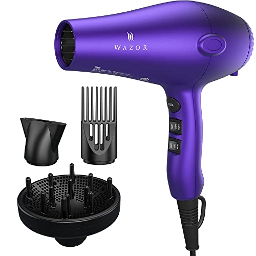 Professional 1875W Purple Hair Dryer with Ionic Technology