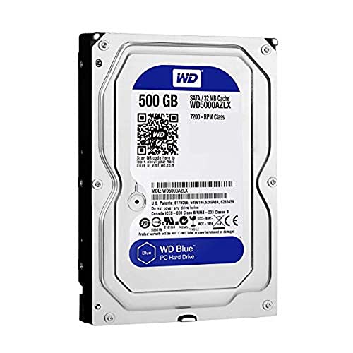 WD Blue 500GB Desktop HDD - Reliable Performance, Ample Storage
