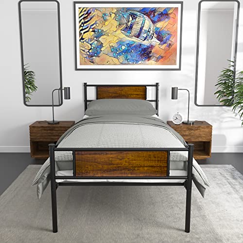 Weehom Twin Bed Frame with Headboard