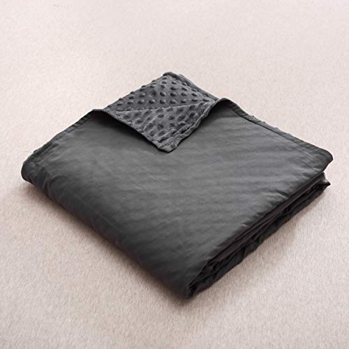 Weighted Blanket Duvet Cover with Ties - Dark Grey