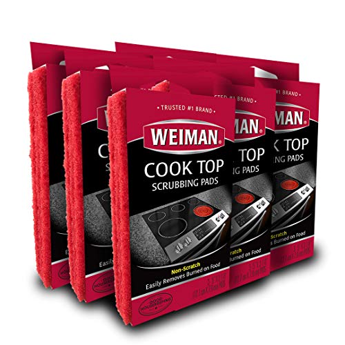 Weiman Cook Top Scrubbing Pads, 18 Count Pack - Tough Stain Removal