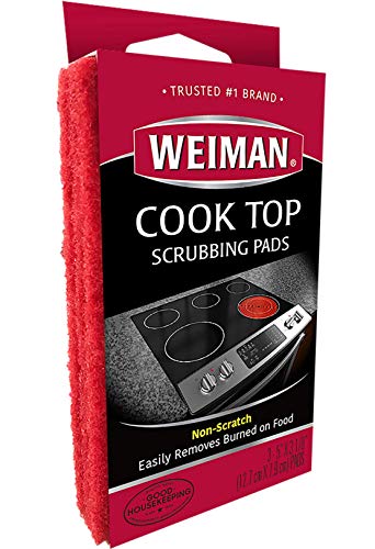 Weiman Cook Top Scrubbing Pads - Gently Clean Smooth Top Ranges