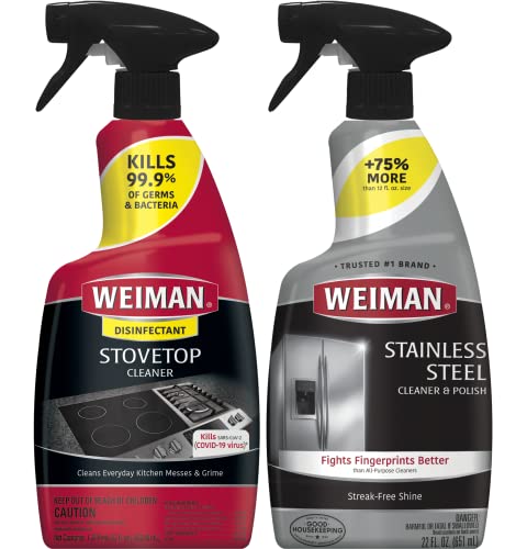 Weiman Stovetop & Stainless Steel Cleaner - 22 Ounce