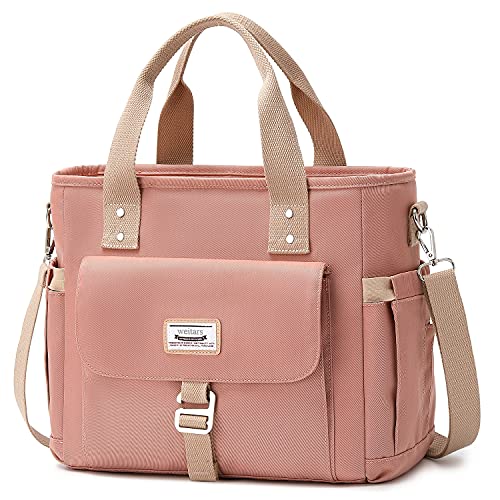 Weitars Lunch Bag for Women Work,Insulated Lunch Box Extra Large Lunch Tote Bag,Wide-Open Tote Cooler Bag With Removable Shoulder Strap with Side Pocket,Lunchbag For Picnic Hiking Beach