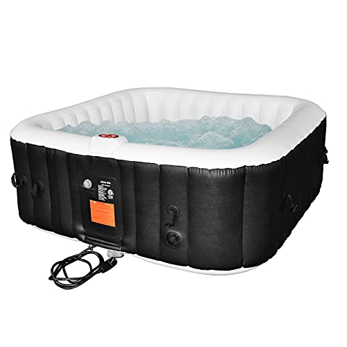 #WEJOY Portable Square Hot Tub with 130 Bubble Jets