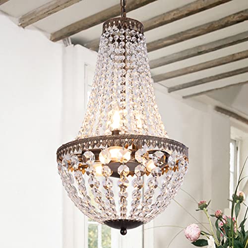 Wellmet 6 Lights French Empire Crystal Chandelier 51vevHlhuhL 