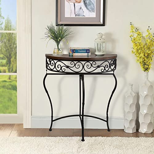 Westcharm Boston Half Moon Console Table