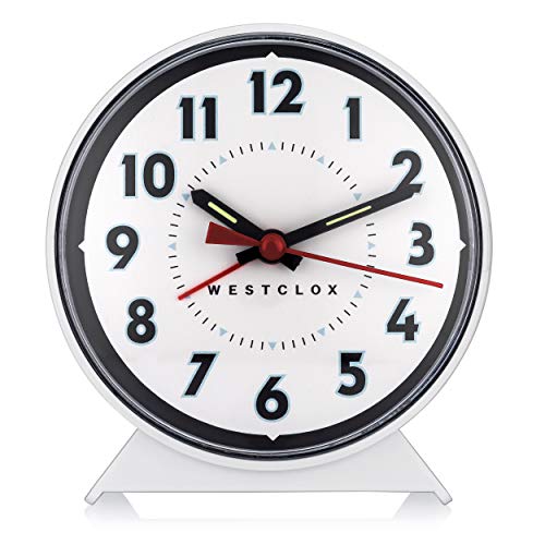 Westclox 15550 Loud Bell Clock - Traditional Wind-Up Alarm