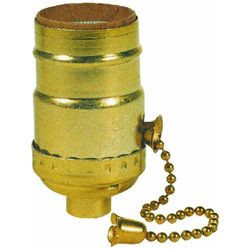 Westinghouse 70431 Brass Finish 3-Way Pull Chain Socket