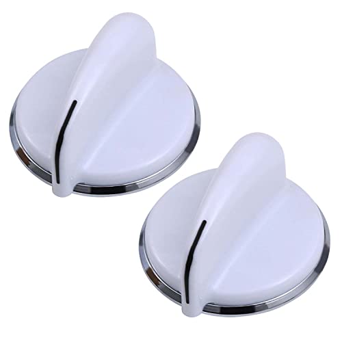 Semzohc Dryer Control Knobs Replacement for GE - White