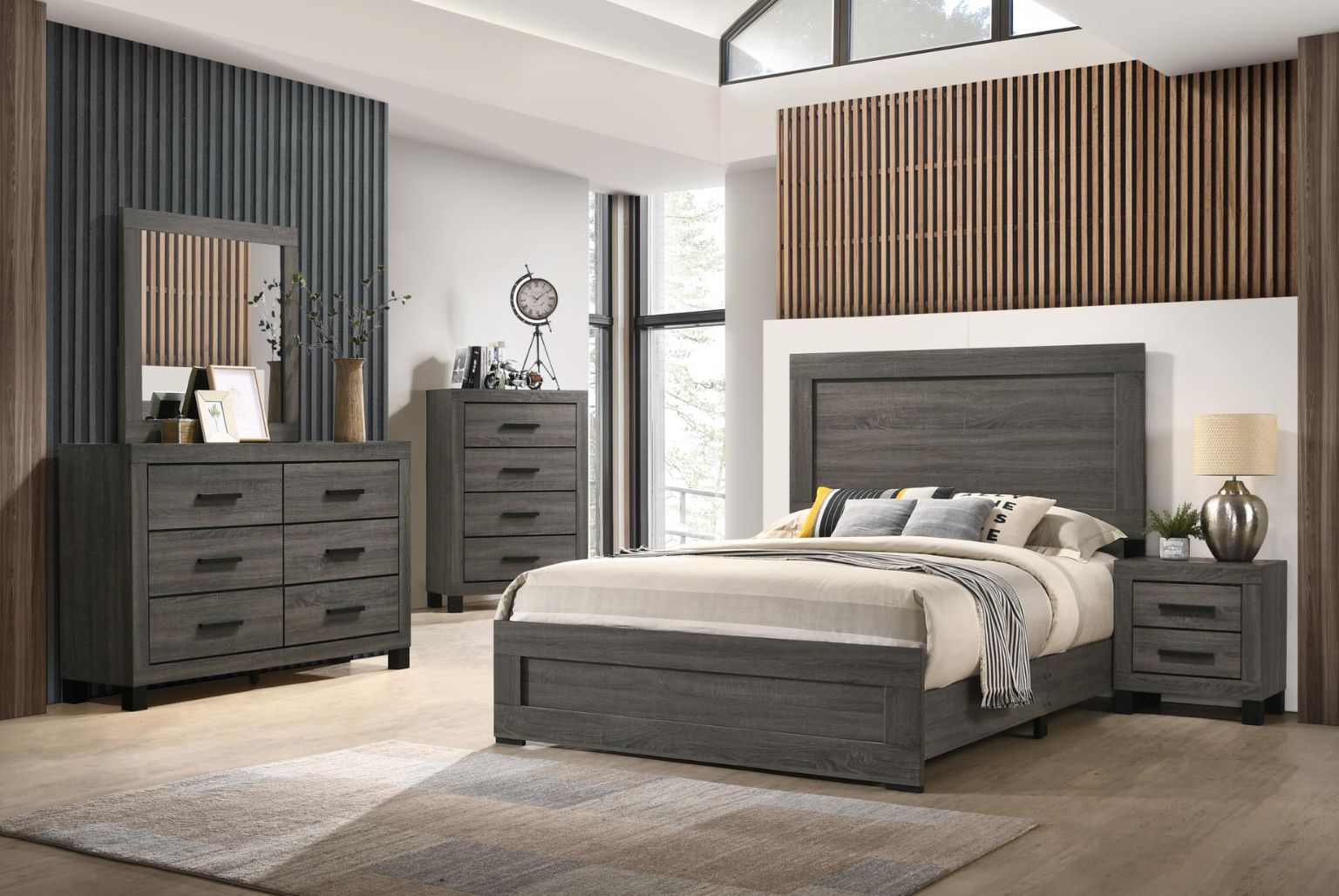 What Color Dresser Goes With A Grey Headboard