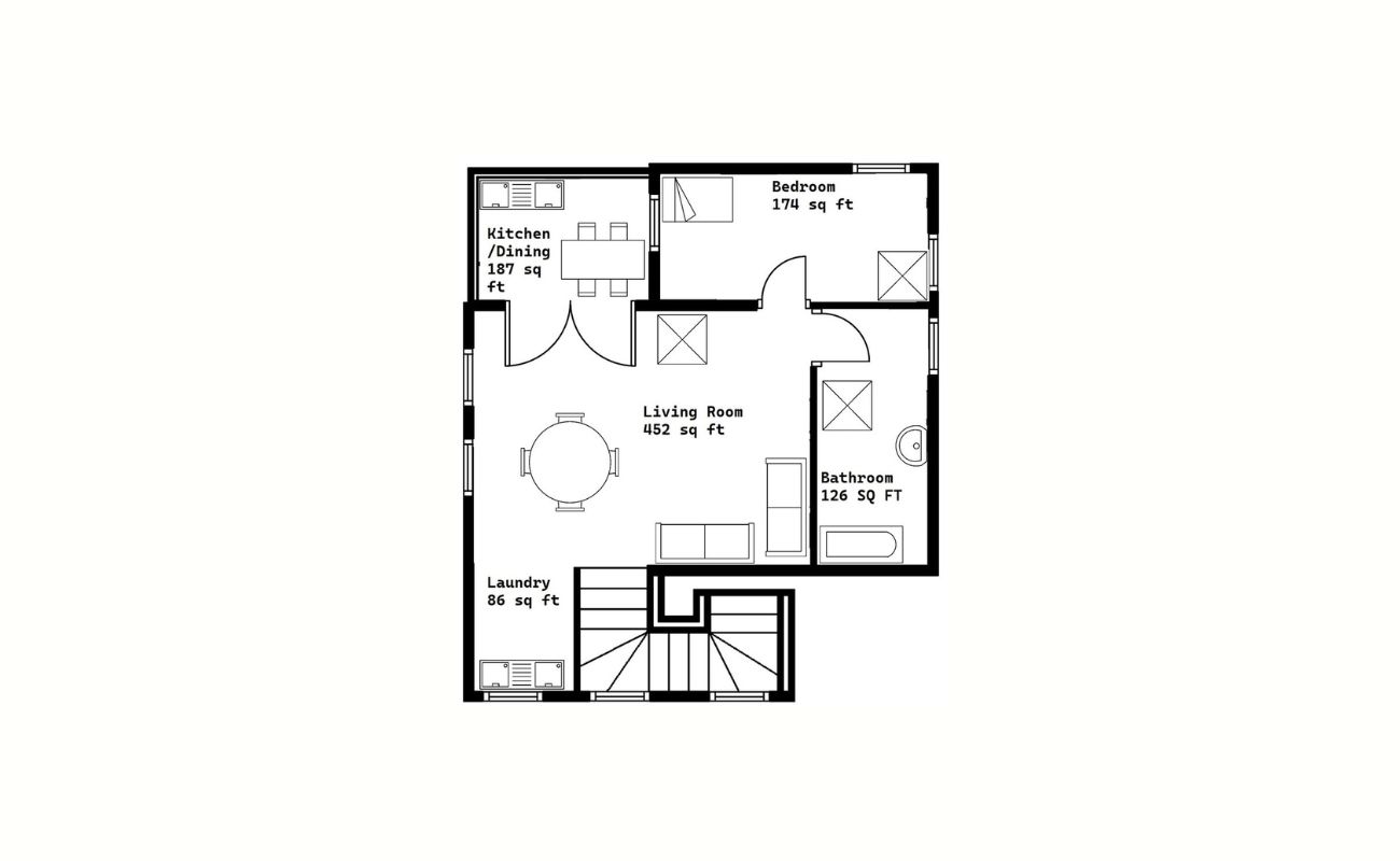 What Is The Area Of The Kitchen Floor In This Floor Plan