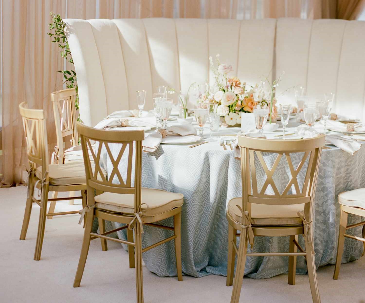 What Size And Shape Of Table Is Best For Family Style Wedding Service?