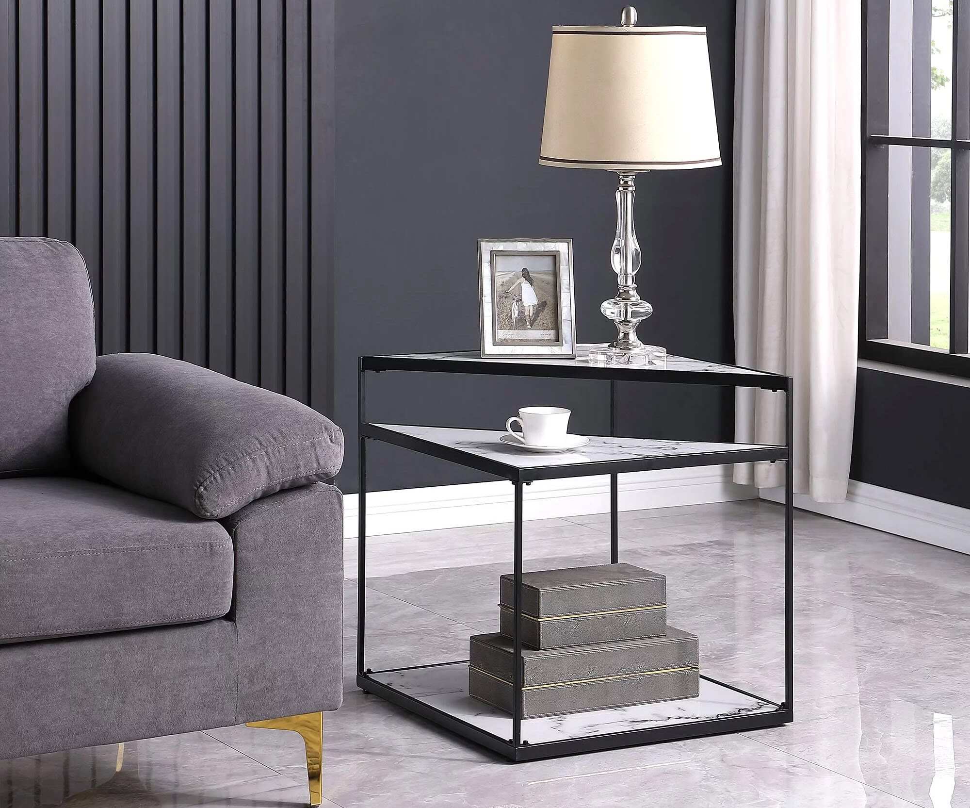 What Style Lamp Goes On A Rectangular End Table?