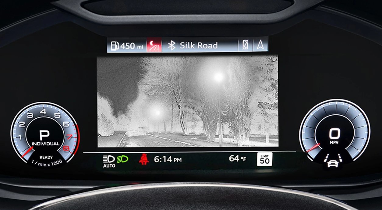 Where Is The Night Vision Camera Located On A 2015 BMW M5?