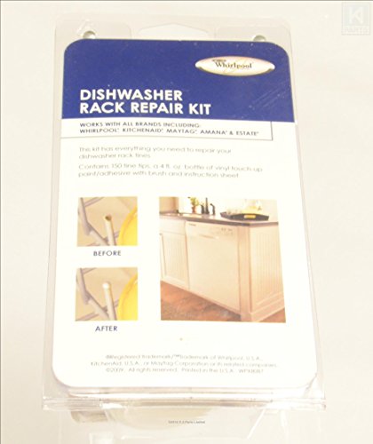 Whirlpool Dishwasher Rack Repair Kit-Tine Tips-White