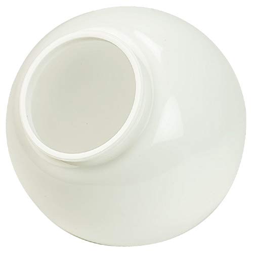 White Acrylic Globe - American 3201-08020 - 8 in.