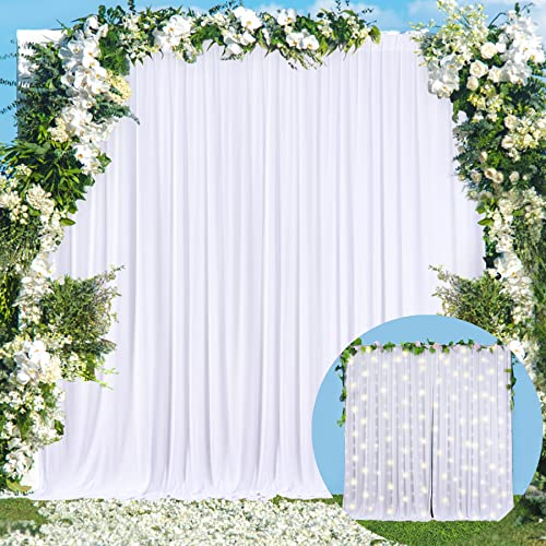 White Backdrop Curtain for Parties
