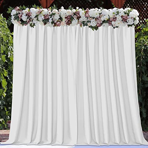 White Backdrop Curtains for Wedding Parties