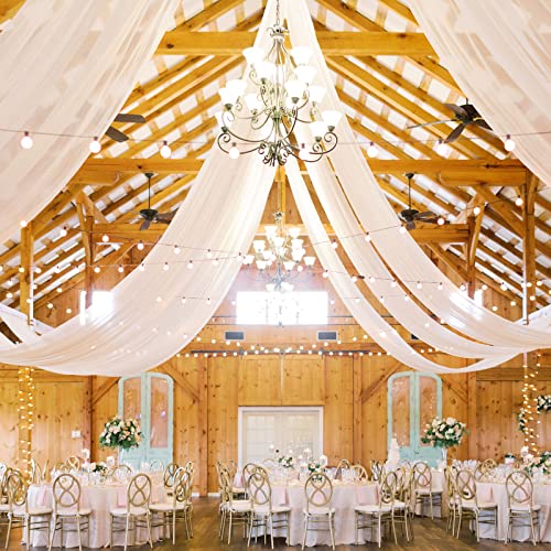 White Ceiling Drape for Wedding