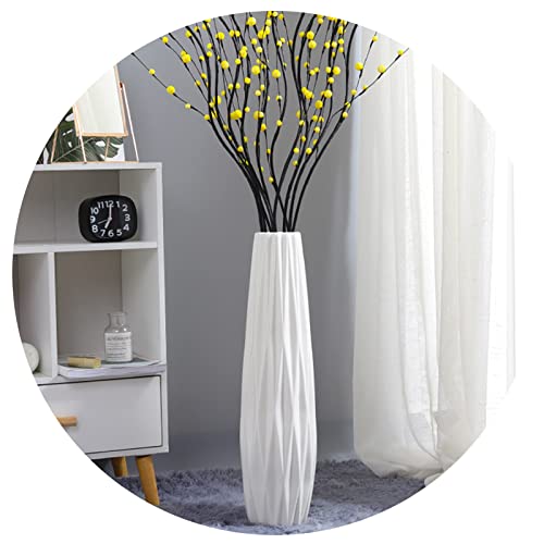White Ceramic Vase - Elegant Modern Home Decor
