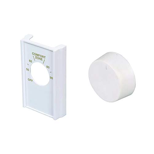 White Double Pole Line Volt Thermostat Cover