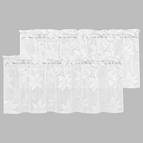 Floral Lace Valance for Kitchen