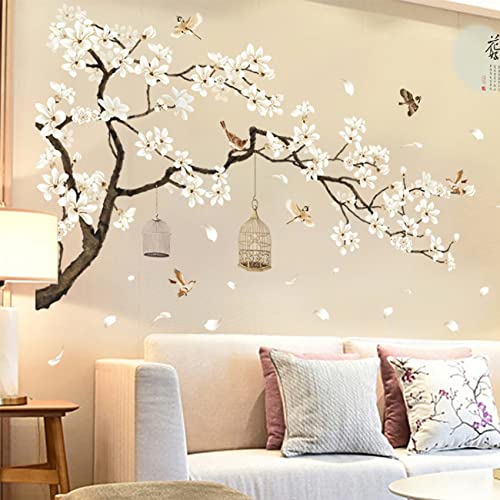 White Flower Wall Stickers