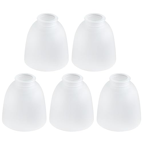 White Frosted Glass Shade Replacements for Ceiling Fan Light