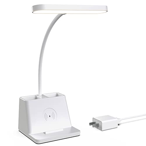 White Gooseneck Desktop Lamp