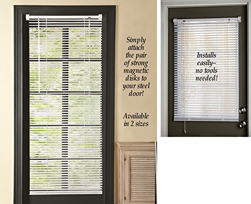 White Magnetic Window Blinds